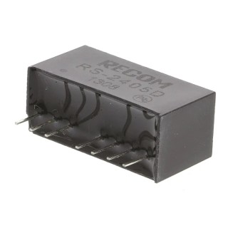 Recom RS Dual Output DC/DC Converter 5V/200mA, -5V Output, 18-36V Input, 2W, Through Hole Mount RS-2405D