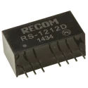 Recom RS 2W SIP Single/Dual Output Regulated Isolated DC/DC Converter 12V DC Output 83 mA Input 9-18V DC Through RS-1212D