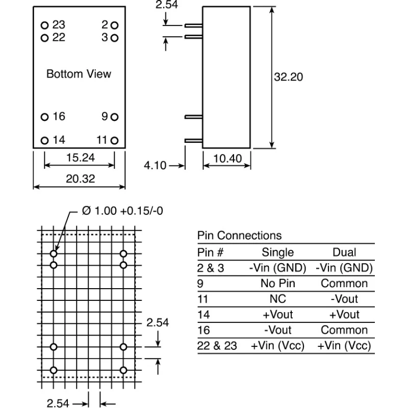 Recom DC/DC Converter Through Hole 12V DC Output 210 mA 18-36V DC Input 5W Max Temp 75°C REC5