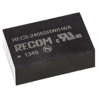Recom DC/DC Converter 5V DC 1A, 18V-36V Input, 5W Through Hole DIP Package REC5