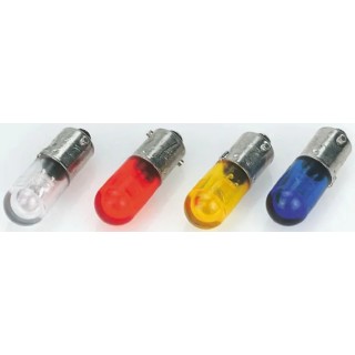 Dialight Red Indicator Lamp Single Chip 14V DC BA9 Base 10mm Diameter 586-2401-203F