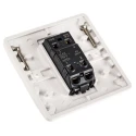 MK Electric White 2 Way Intermediate Architrave Push Bell Wide Rocker 1 Gang Logic Plus K4875 WHI