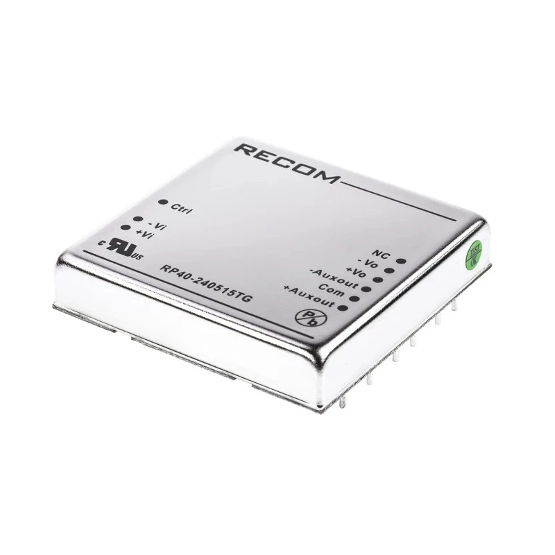 Recom RP40 G DC/DC Converter, 15V DC, 300 mA Output, 2:1 Input Ratio, 40W, Through Hole Mount, -40°C to +85°C 