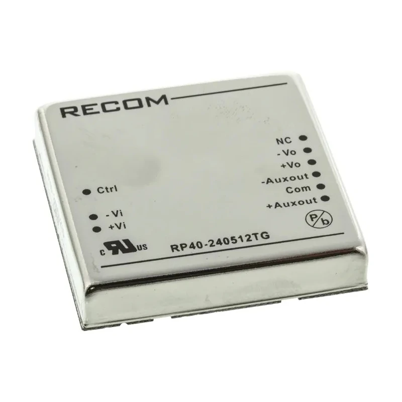 Recom 40W Single/Triple Output Regulated Isolated DC/DC Converter Through Hole RP40