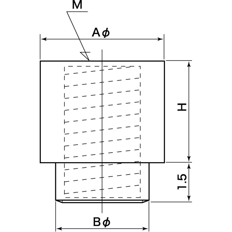 Mac 8 Brass Through-Hole PCB Spacer TH-1.6-3.0-M2.6-B, Brass, Japan