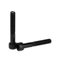 Yahata Neji Black Oxide Steel Hex Socket Cap Screw, Cross Drive, M6 Thread, 40 mm Length M6X40