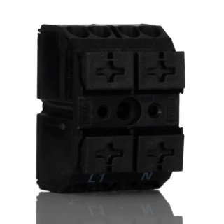 WAGO 862 Series Terminal Strip, 2-Way, 12AWG, 20 AWG Wire, 32A Cage Clamp 862-1552