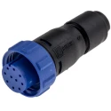 Bulgin Miniature Circular Connector Socket, Female, 10 Contacts, Cable Mount, IP68 Rated, Buccaneer 400 PX0410/10S/6065