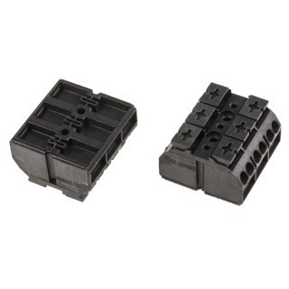 WAGO 862 Series Terminal Strip 3-Way, 12AWG 20 AWG Wire, 32A Cage Clamp 862-1503