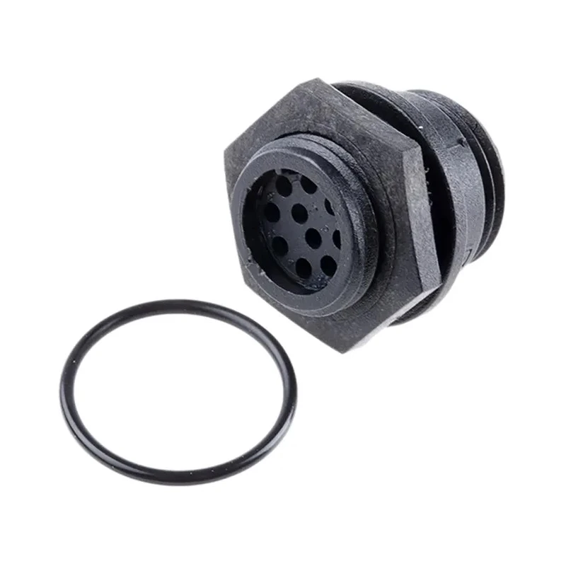 Bulgin Circular Connector Miniature Front Mount Socket 10 Contacts IP68 Buccaneer 400 Series PX0412/10S