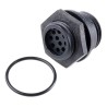 Bulgin Circular Connector Miniature Front Mount Socket 10 Contacts IP68 Buccaneer 400 Series PX0412/10S