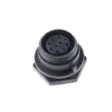 Bulgin Circular Connector Miniature Front Mount Socket 10 Contacts IP68 Buccaneer 400 Series PX0412/10S