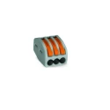 WAGO 222 Series Lever Connector 3-Way 12AWG, 28 AWG Wire, 32A Cage Clamp 222-413
