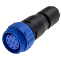 Bulgin Industrial Circular Connector, 10 Contacts, Cable Mount, Miniature Size, Socket Female, IP68 PX0411/10S/6065
