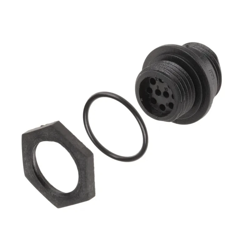 Bulgin Circular Connector, 10 Contacts, Front Mount Plug, Male, Miniature, IP68, Buccaneer 400 Series PX0412/10P
