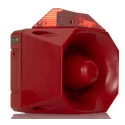 Eaton Asserta Series Red Sounder-Beacon Combination, IP66 30V AC Wall Mount 122 dB at 1m Electronic 