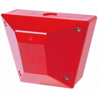 Eaton Asserta Series Red Beacon 230V AC Flashing Surface Mount Xenon Bulb IP66 7032131FUL-0041