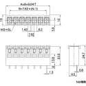 Yoshida Electric Industry PCB Terminal Block 6-Contact 7.62 mm Pitch 1 Row 250V 10A PBX7C51-6E