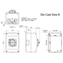 Craig & Derricott 3-Pole DIN Rail Isolator Switch IP66 Rated, 63A, 7.5 kW SDDR633