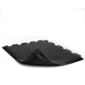 Coba Europe Interlinking End Tile Polyvinyl Chloride Anti-Fatigue Mat 500mm x 500mm x 15mm DP010009