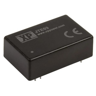 XP Power DC/DC Converter 3W 3.3 V Output, 450 mA, 36V dc Input, Through Hole DIP-24 Package JTE03