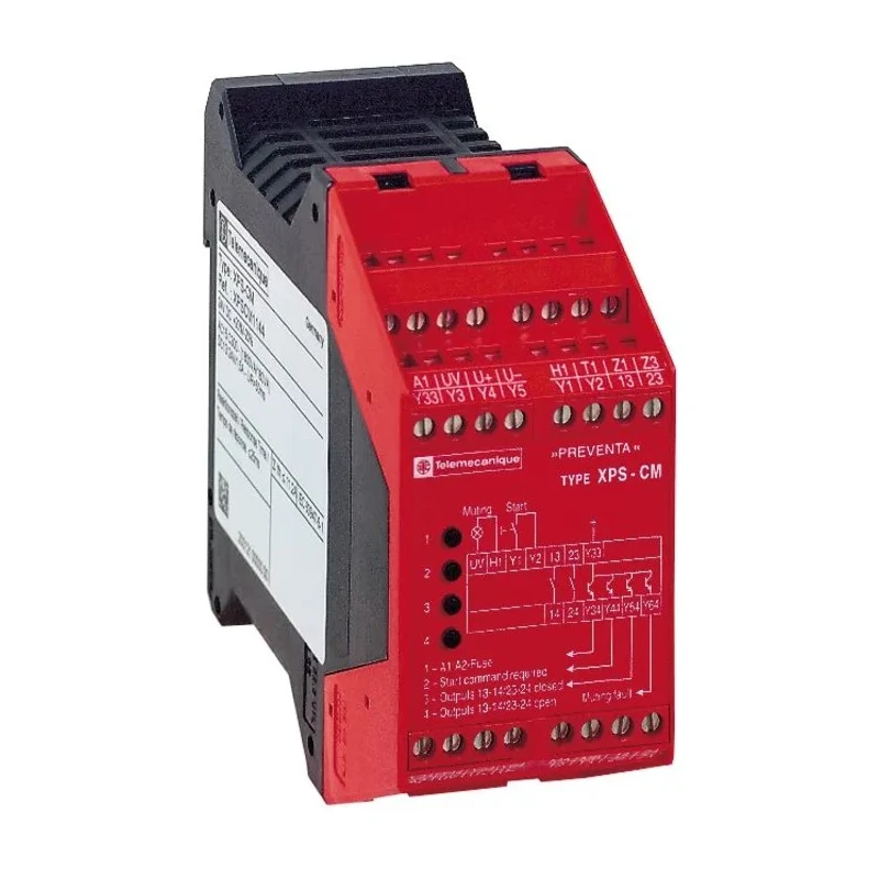 Schneider Electric 24V DC Safety Relay with 2 Safety Contacts and 4 Auxiliary Contacts XPSCM1144