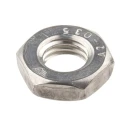 RS PRO Plain Stainless Steel Hex Nut M10 Half Height 5mm DIN 439B 122-4405