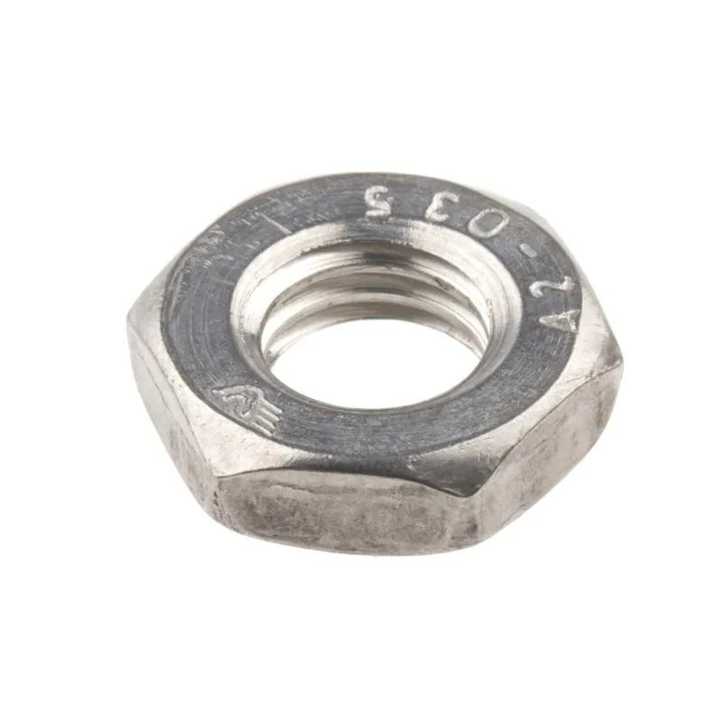 RS PRO Plain Stainless Steel Hex Nut M10 Half Height 5mm DIN 439B 122-4405