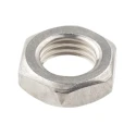 RS PRO Plain Stainless Steel Hex Nut M16, Half Height, DIN 439B 122-4407