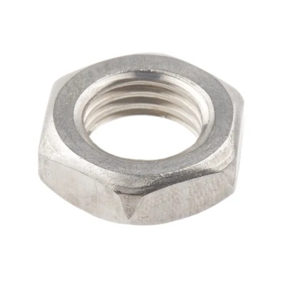 RS PRO Plain Stainless Steel Hex Nut M16, Half Height, DIN 439B 122-4407