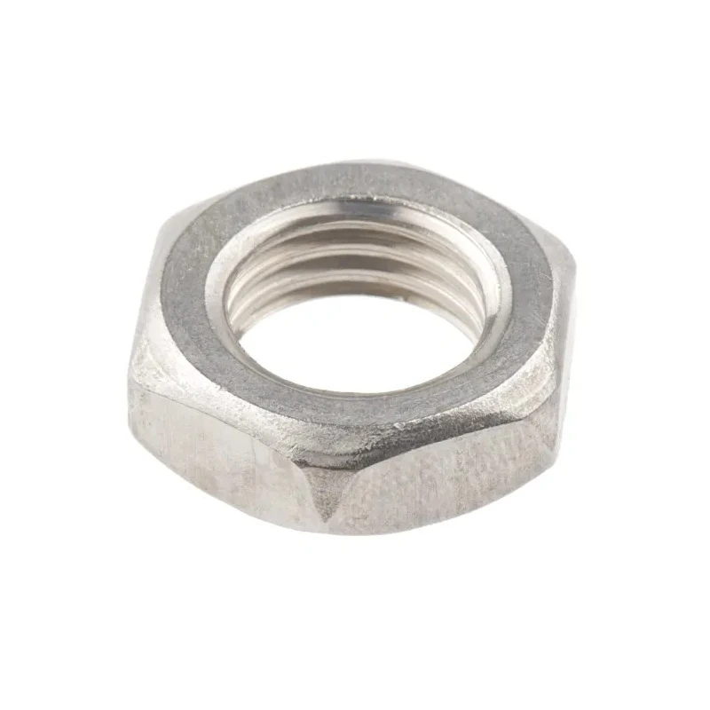 RS PRO Plain Stainless Steel Hex Nut M16, Half Height, DIN 439B 122-4407