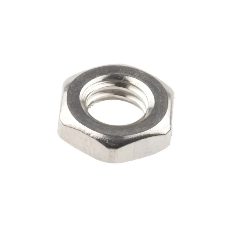 RS PRO Plain Stainless Steel Half Hex Nut M6, DIN 439B 122-4411