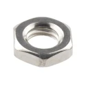 RS PRO Plain Stainless Steel Half Hex Nut M8, DIN 439B, 4mm Height 122-4412
