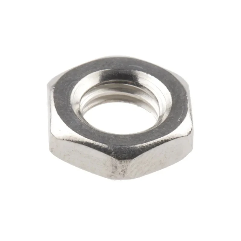 RS PRO Plain Stainless Steel Half Hex Nut M8, DIN 439B, 4mm Height 122-4412