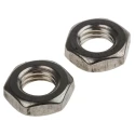 RS PRO Plain Stainless Steel Hex Nut M12 Half Height 6mm DIN 439B 122-4414