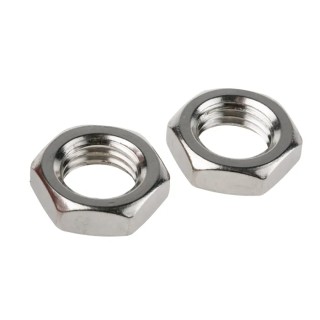 RS PRO Plain Stainless Steel Hex Nut M16 Half Height DIN 439B 8mm 122-4415