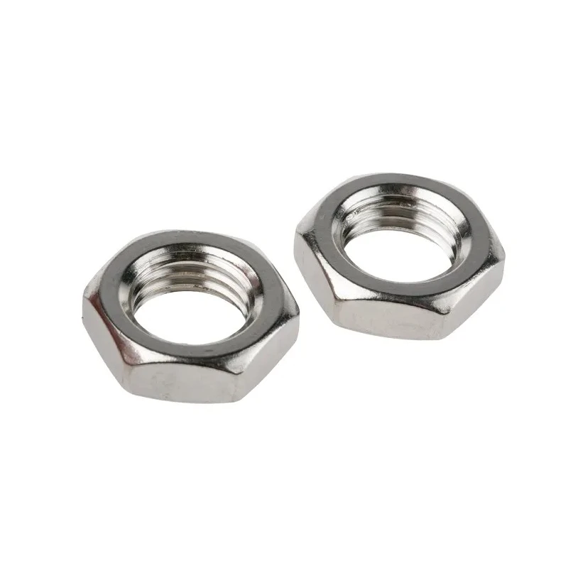 RS PRO Plain Stainless Steel Hex Nut M16 Half Height DIN 439B 8mm 122-4415