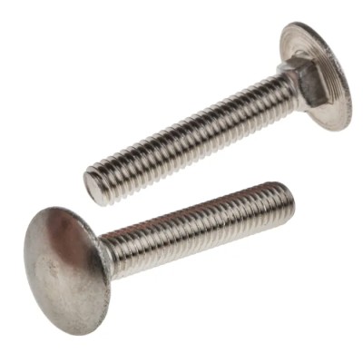 RS PRO Stainless Steel Plain Coach Bolt M6 x 35 mm, A2 Grade, Square Neck, Metric Thread 122-4420