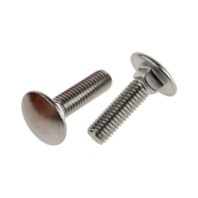 RS PRO Stainless Steel Coach Bolt M6 x 25 mm, Plain Finish, A2 Grade, Metric Thread 122-4418