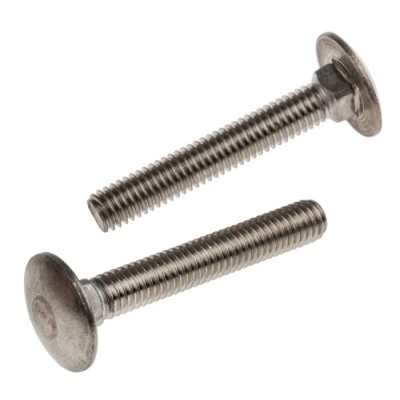 RS PRO Plain Stainless Steel Coach Bolt M6 x 40 mm A2 Grade Metric DIN 603 122-4421