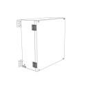 Rose Stainless Steel Hinge for Use with Stainless Steel Watertight Enclosure 40 mm x 40 mm x 40 mm 370000020