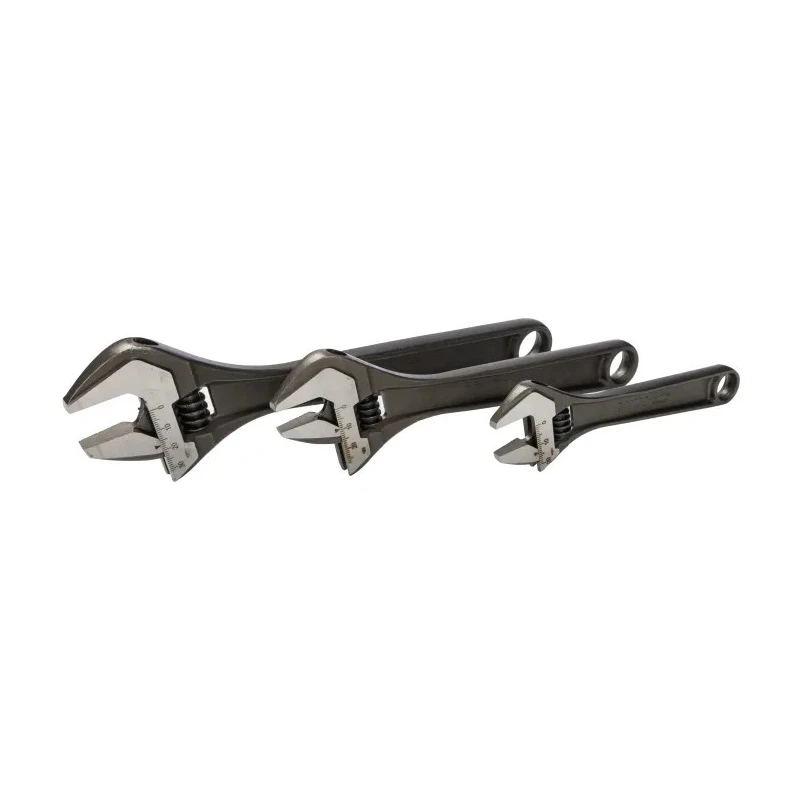 Bahco Adjustable Spanner with 30 mm Jaw Capacity, 255 mm Overall Length, Metal Handle ADJUST 3