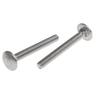 RS PRO Plain Stainless Steel Coach Bolt M6 x 50 mm, A2 Grade, Square Neck, Metric Thread 122-4422