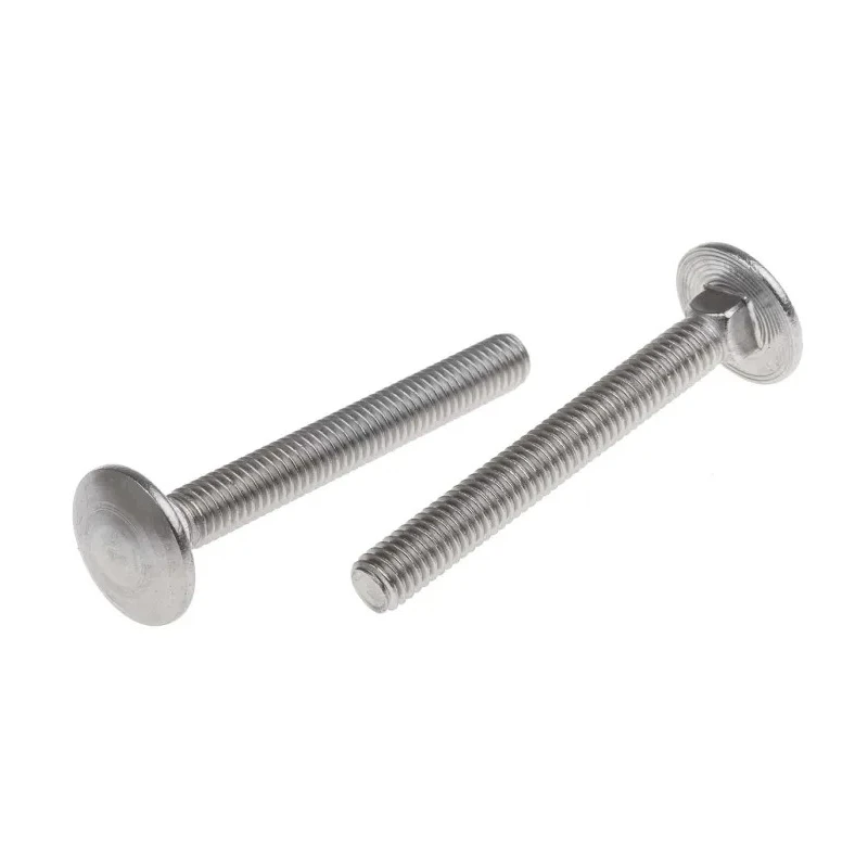 RS PRO Plain Stainless Steel Coach Bolt M6 x 50 mm, A2 Grade, Square Neck, Metric Thread 122-4422