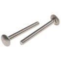 RS PRO Plain Stainless Steel Coach Bolt M6 x 60 mm Metric Thread A2 Grade 122-4423
