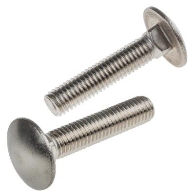 RS PRO Plain Stainless Steel Coach Bolt M8 x 40 mm Metric Thread Square Neck DIN 603 122-4428
