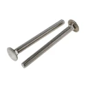 RS PRO Stainless Steel Coach Bolt M10 x 110 mm, Plain Finish, A2 Grade, Metric Thread 122-4443