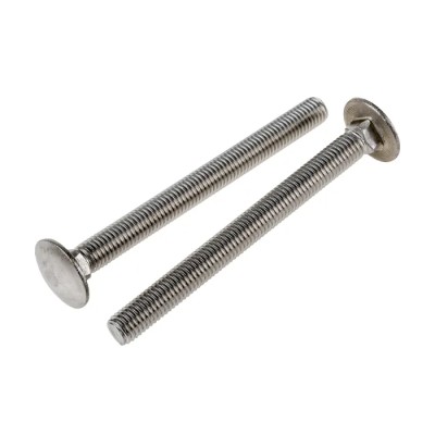 RS PRO Stainless Steel Coach Bolt M10 x 110 mm, Plain Finish, A2 Grade, Metric Thread 122-4443