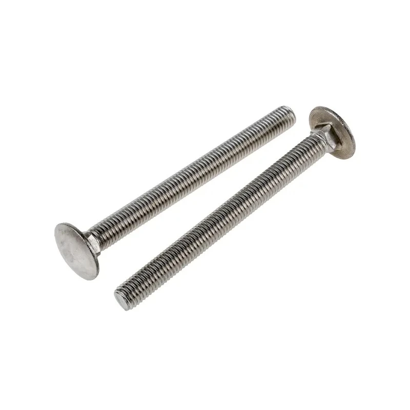 RS PRO Stainless Steel Coach Bolt M10 x 110 mm, Plain Finish, A2 Grade, Metric Thread 122-4443