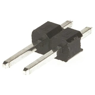 HARWIN M20 Series Straight Through Hole Pin Header, 2 Contacts, 2.54 mm Pitch, 1 Row, Unshrouded M20-9990245